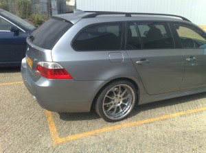 E61 msport with i-forged wheels - Autoenhance