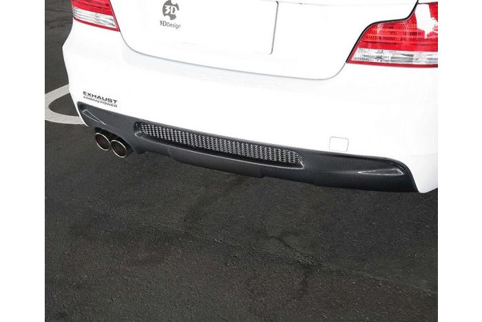 E82/88 carbon rear diffuser with single exhaust