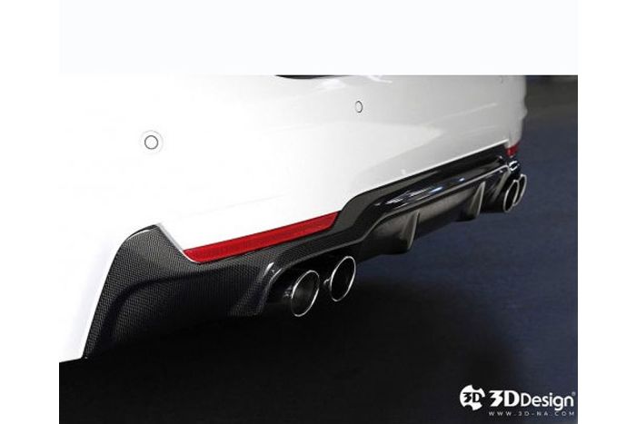 F32/33 quad carbon rear diffuser