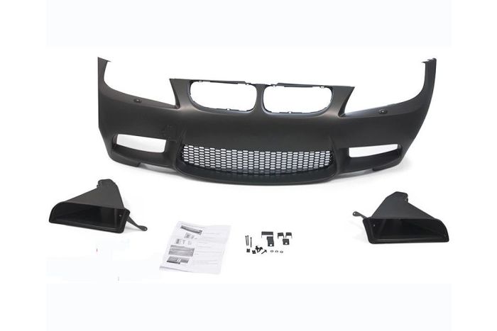 'M'' look front bumper for all E90/91 LCI models with headlamp cleaning system without PDC sensors