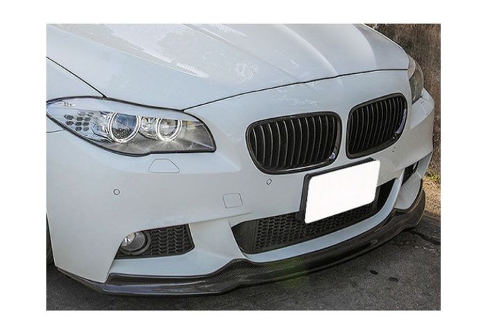 M style front bumper splitter, carbon. For M sport