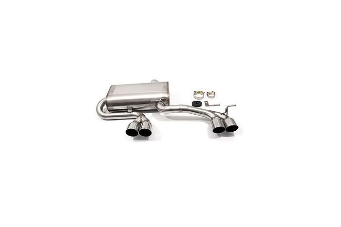 M style quad exhaust rear section