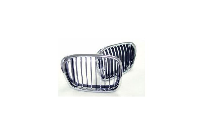 Fully chrome kidney grilles