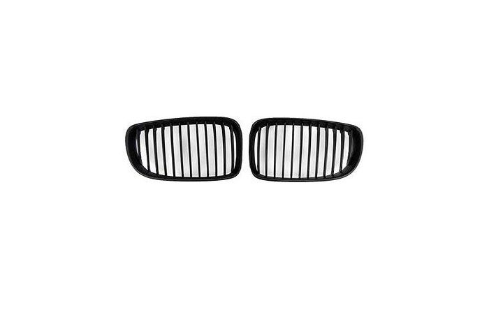 1 Series Matte Black front grilles