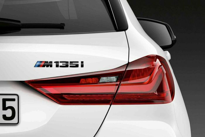 Genuine BMW M135i Gloss Black Lettering 