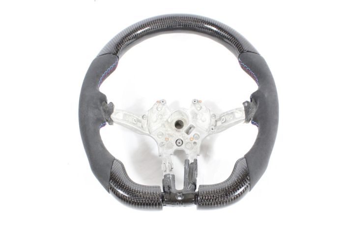 BMW FXX CARBON FIBRE / ALCANTARA FLAT BOTTOM STEERING WHEEL