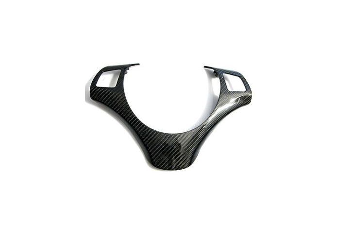 Black carbon steering wheel insert