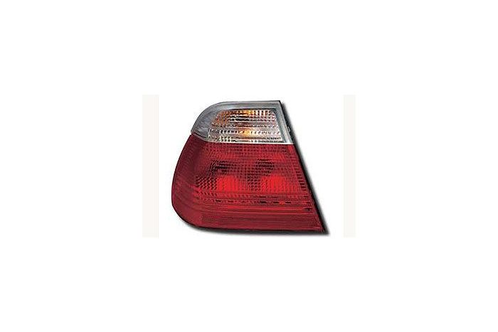 Red and clear rear lamps, saloon upto 08/01