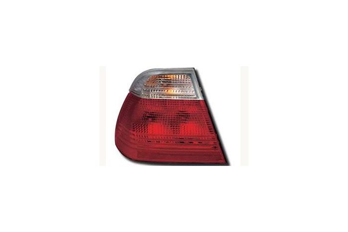 Red and clear rear lamps coupe