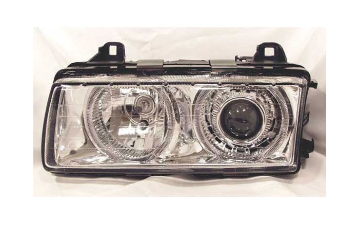 Chrome Angel eye headlamps OE quality