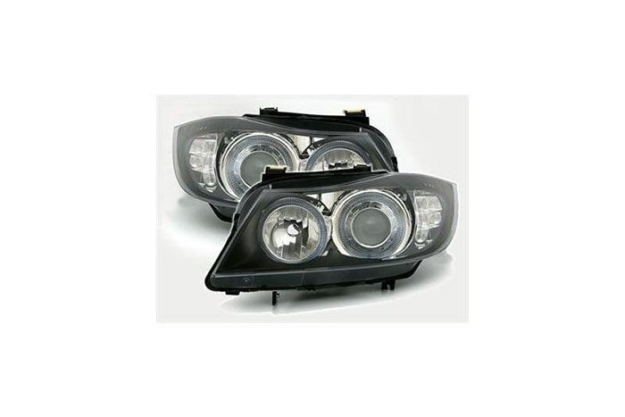 Angel eye headlamps with LED indicator