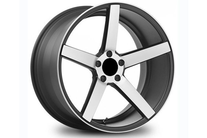 CV3 wheel set, Matt black with polished face