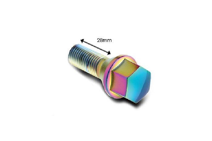 Polarised wheel bolts set