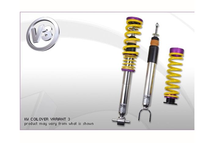 KW V3 inox coilover kit for all F32 4 series coupe 2wd MODELS WITHOUT EDC, adjustable rebound and compression damping. 