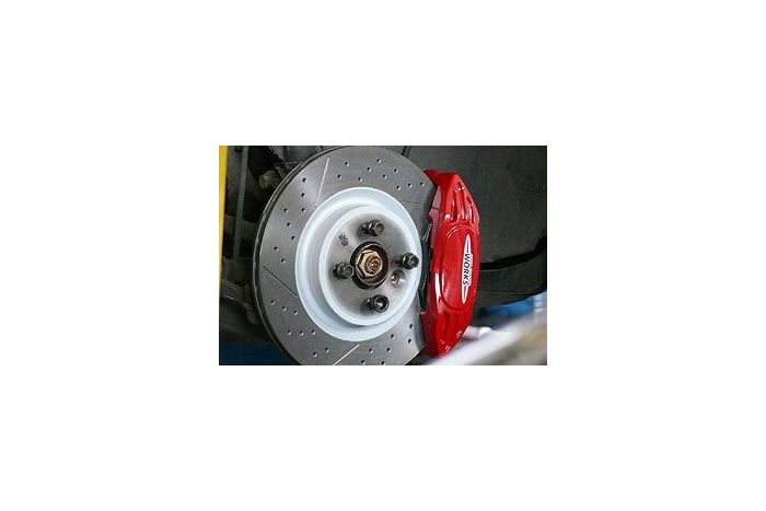 JCW performance 16 perforated brake discs