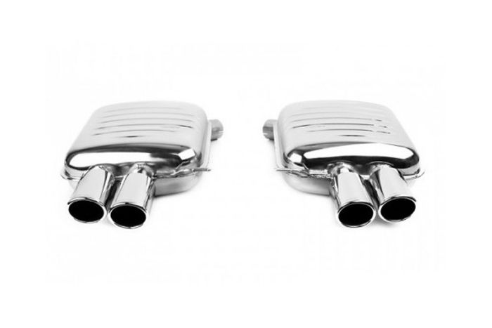 Eisenmann rear exhaust section, with 4 x 90mm tailpipes, for all F10 M5 models