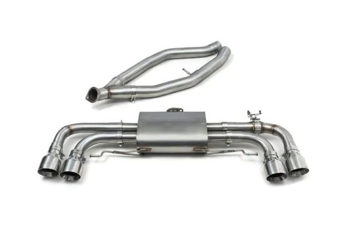 bmw g22 g23 m440i single valved quad exit gpf/ppf back performance exhaust - H22CO012