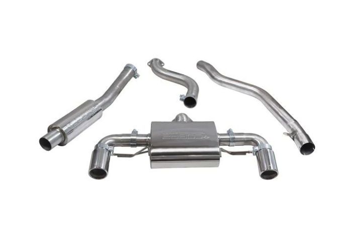 bmw f20 m140i cat back performance resonated exhaust for automatic models - H27CO002