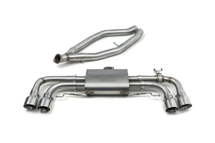 bmw g20 g21 m340i single valved quad exit gpf/ppf back performance exhaust - H27CO010